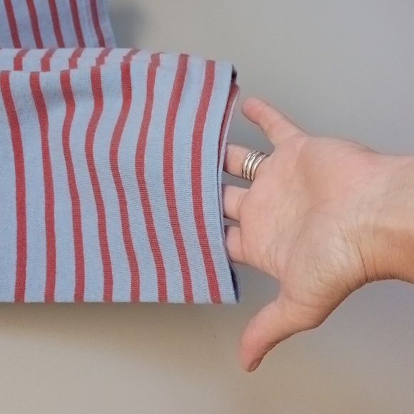 Madewell Bell Long Sleeve Striped Top Size S - Picture 6 of 13